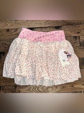 Blogilates floral ballerina skort size medium new